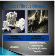 Serpentine and amphibole asbestos