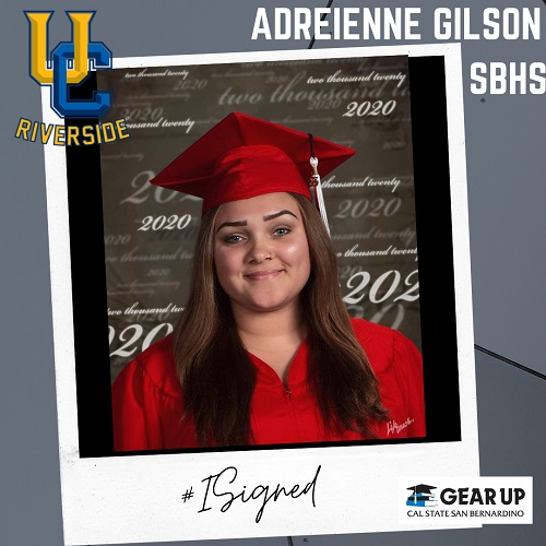 Adreienne Gilson - SBHS - UCR