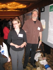 Ashley and Bob at poster