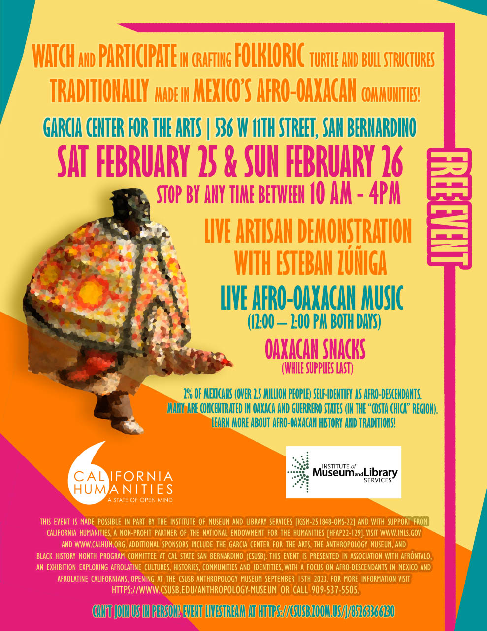  Afrolatine California event flyer