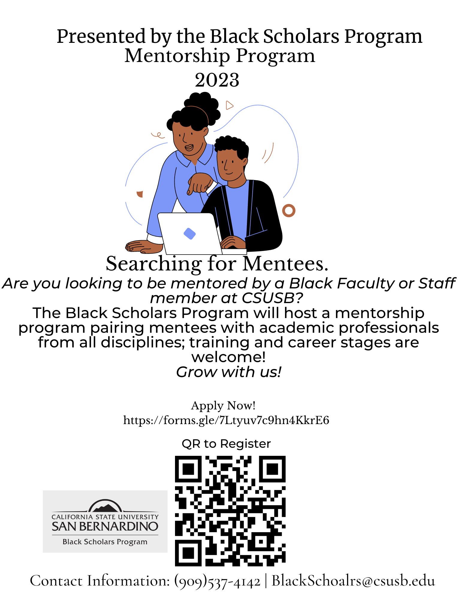 Black Scholars Mentorship Program