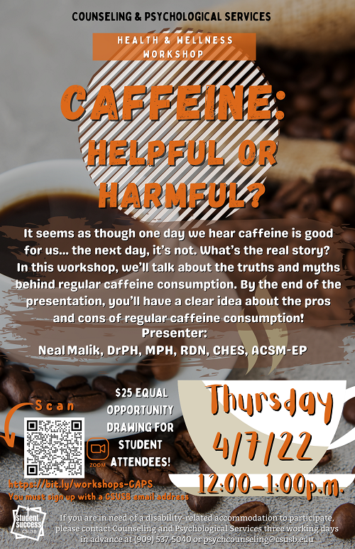 Caffeine:  Helpful or Harmful