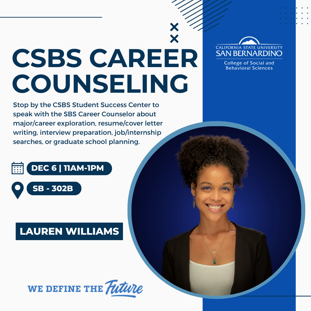 Career Counseling Drop-ins Flyer