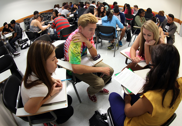 Group work in math class