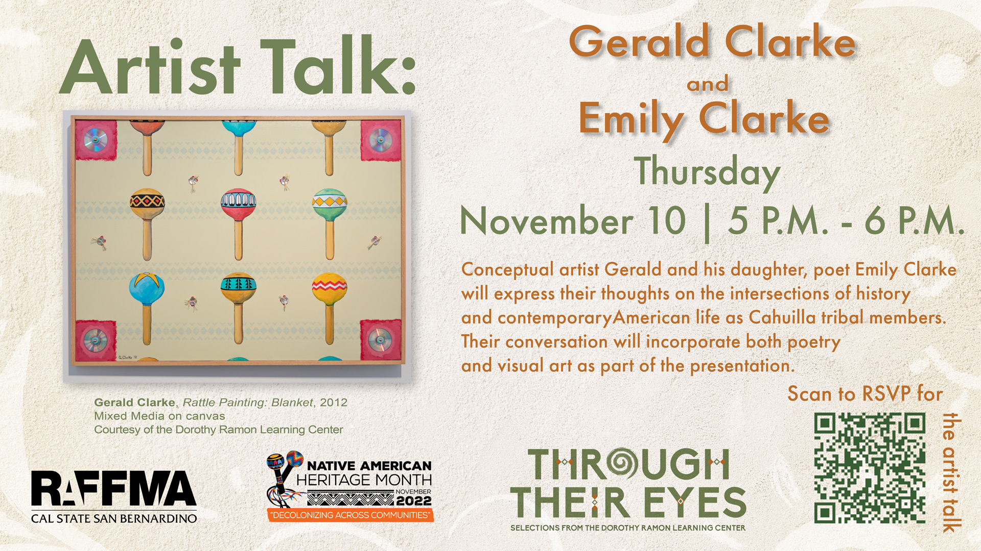 Gerald Clarke and Emily Clarke Artist Talk