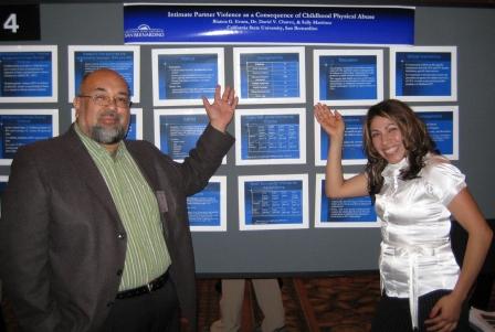 David with student at poster