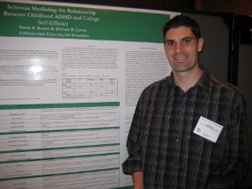 Derek at his poster