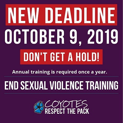 End Sexual Violence Training Flyer