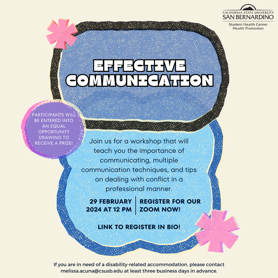 Effective Communication presentation flyer