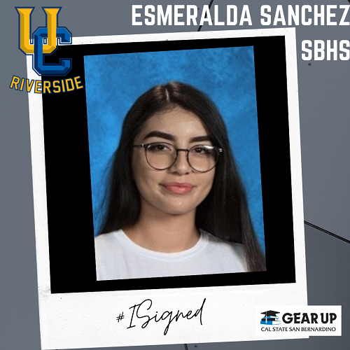 Esmeralda Sanchez - SBHS - UCR