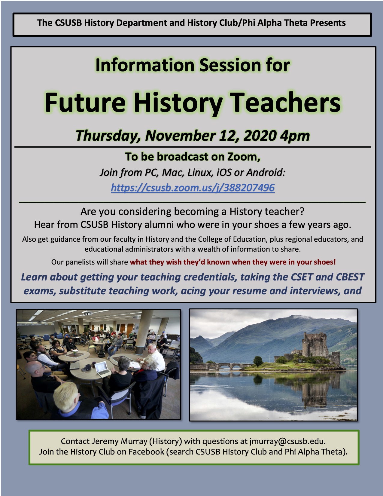 Future History Teachers Flyer