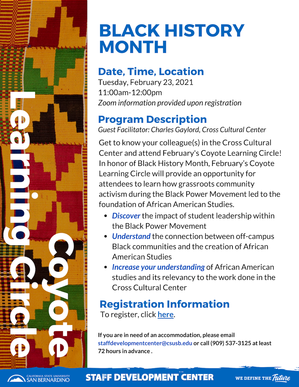 Coyote Learning Circle Flyer
