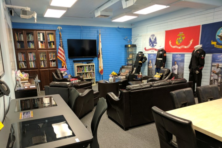 The Interior of the Veterans Success Center Group Room