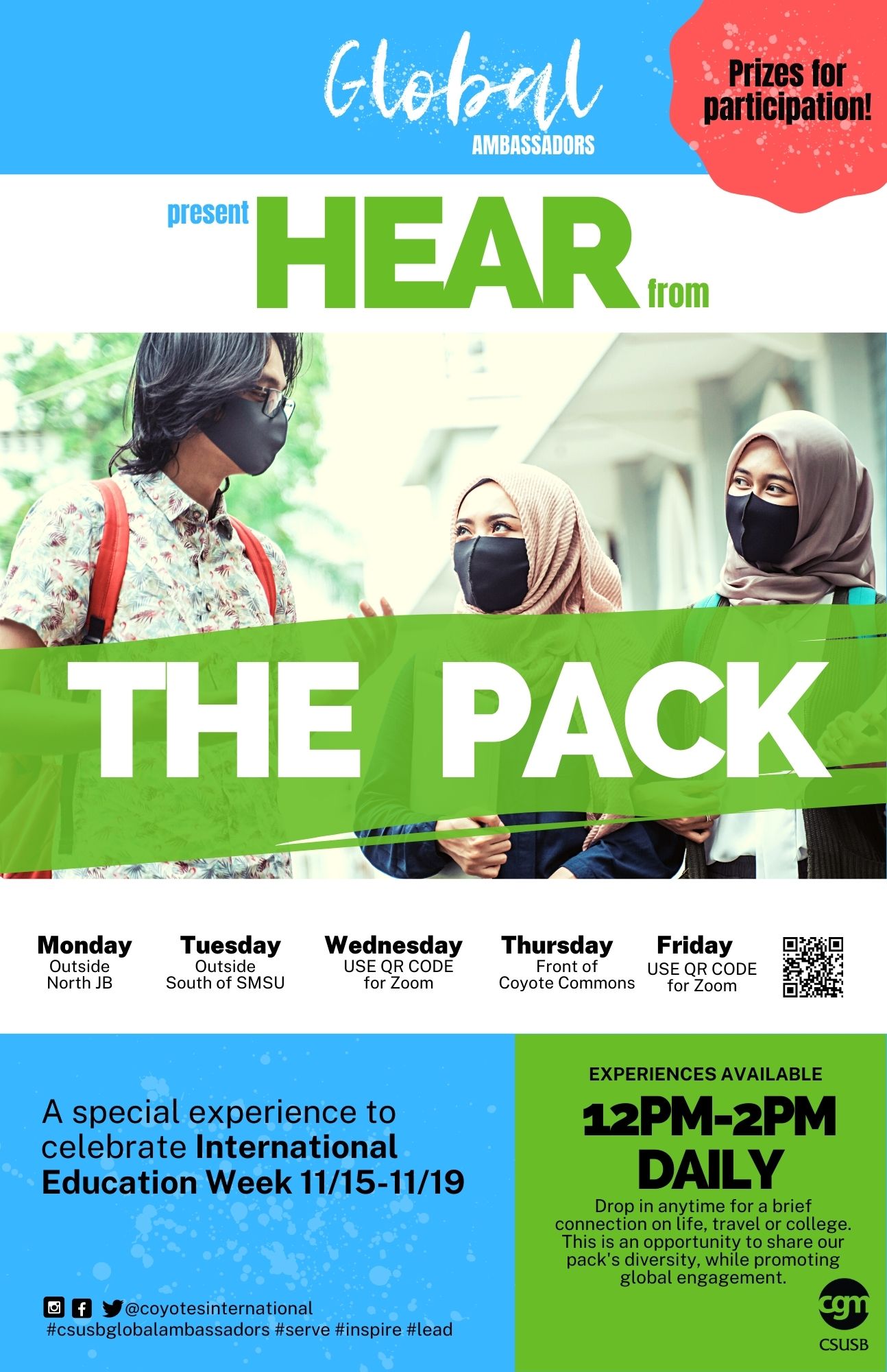 Hear From the Pack celebrate International Education Week