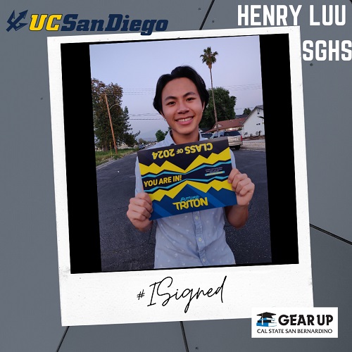 Henry Luu - SGHS - UCSD
