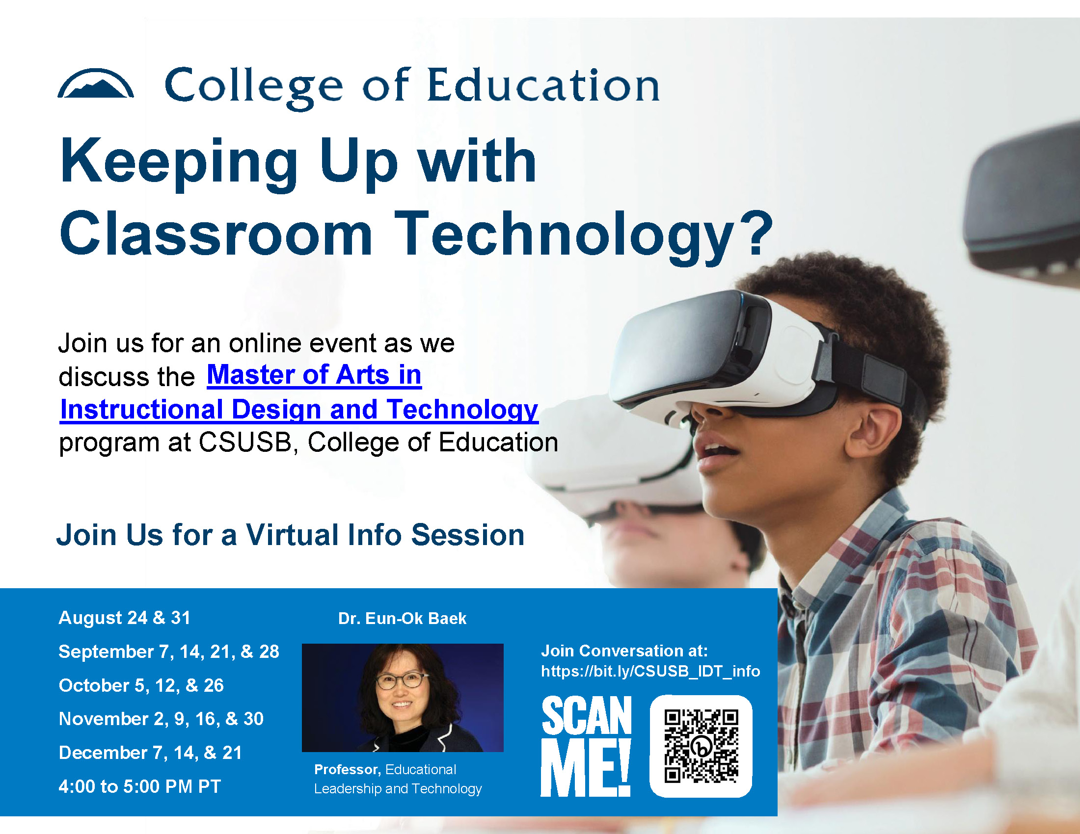 IDT Program Info Session Flyer