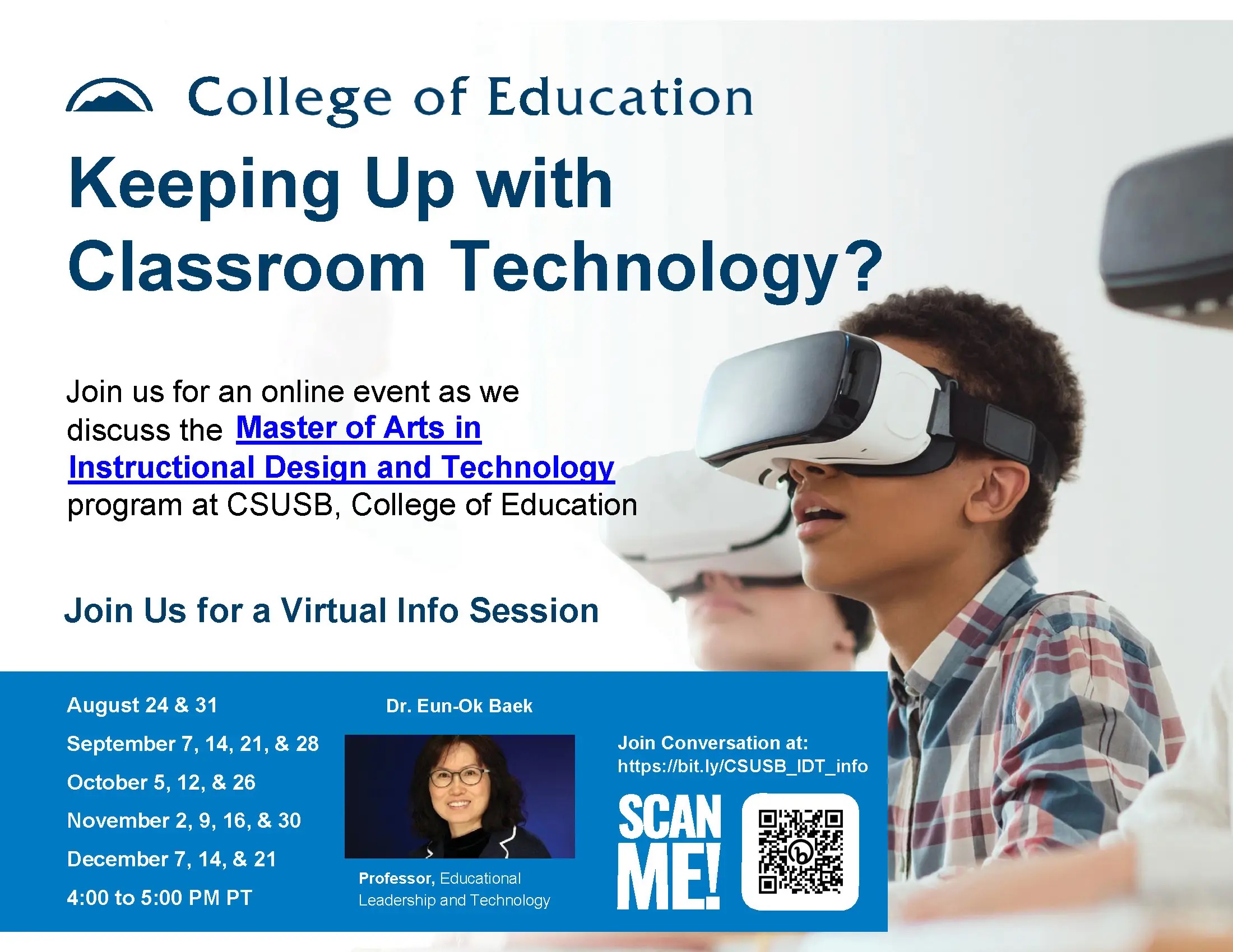 IDT Program Info Session Flyer