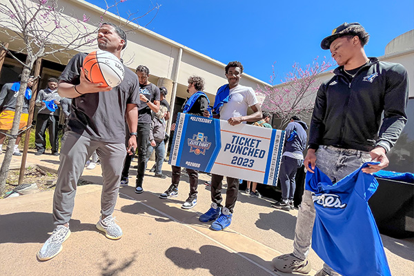 CSUSB Men's Basketball Celebration