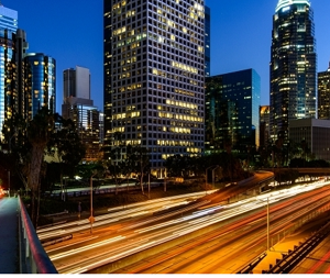 Long exposure photo of traffic