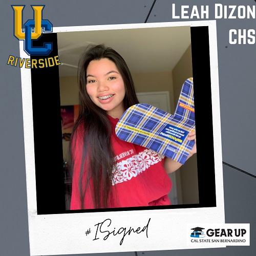 Leah Dizon - CHS - UCR