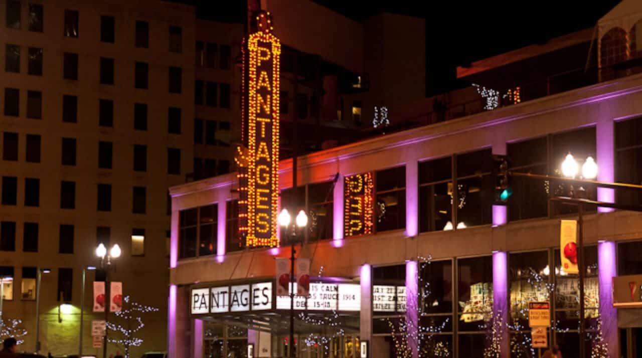 Exterior of Pantages Theatre