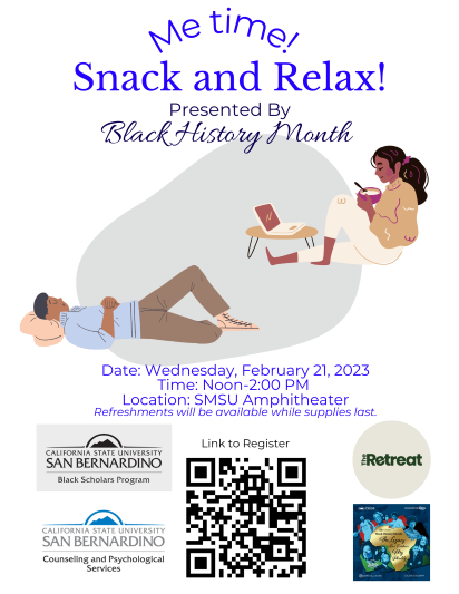 Me Time! Snack and Relax Flyer