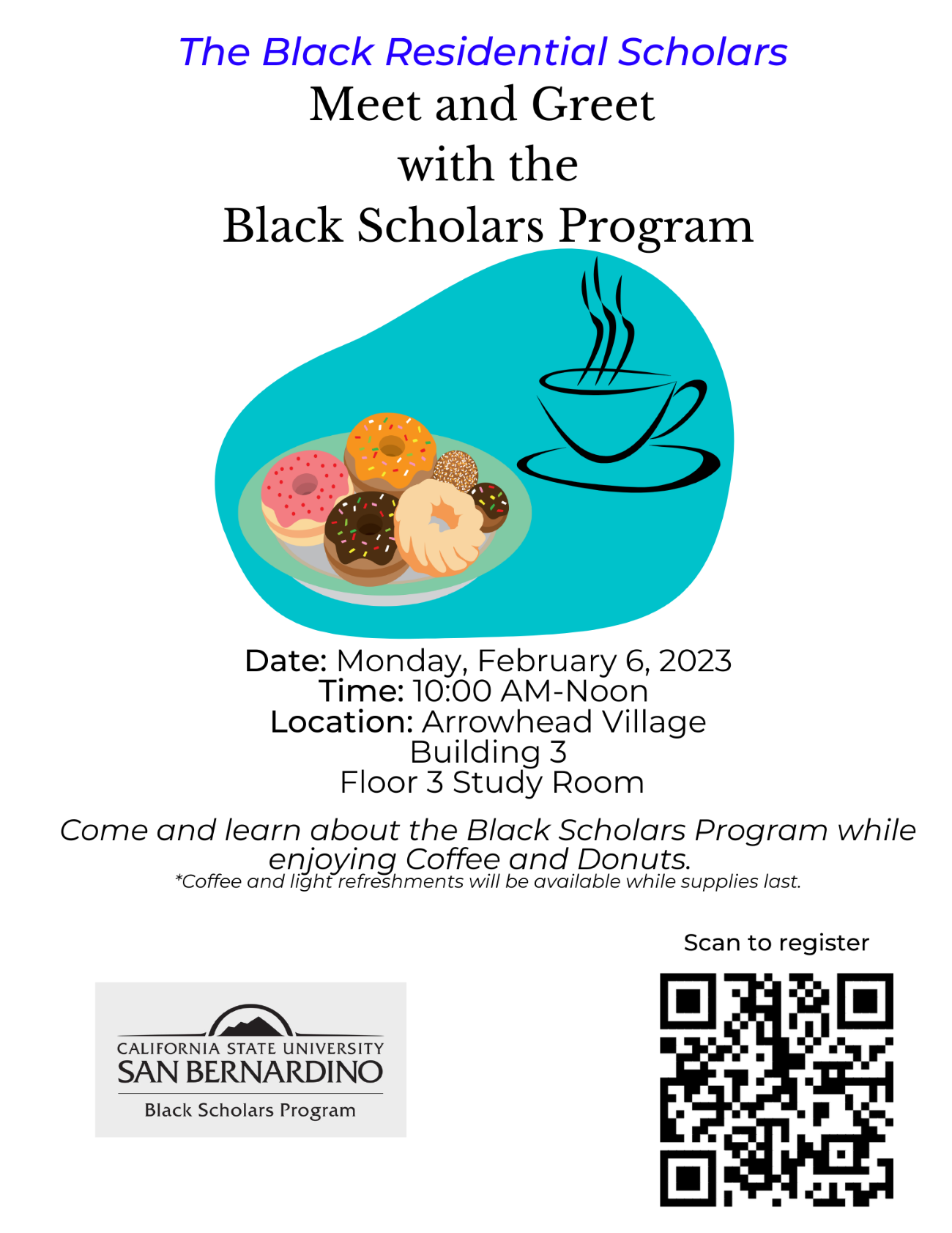 Meet and Greet w/ Black Scholars Program