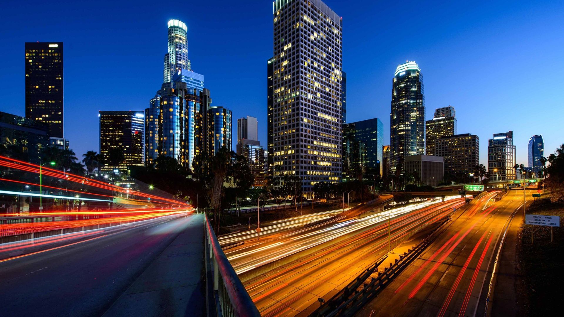 Long exposure photo of traffic