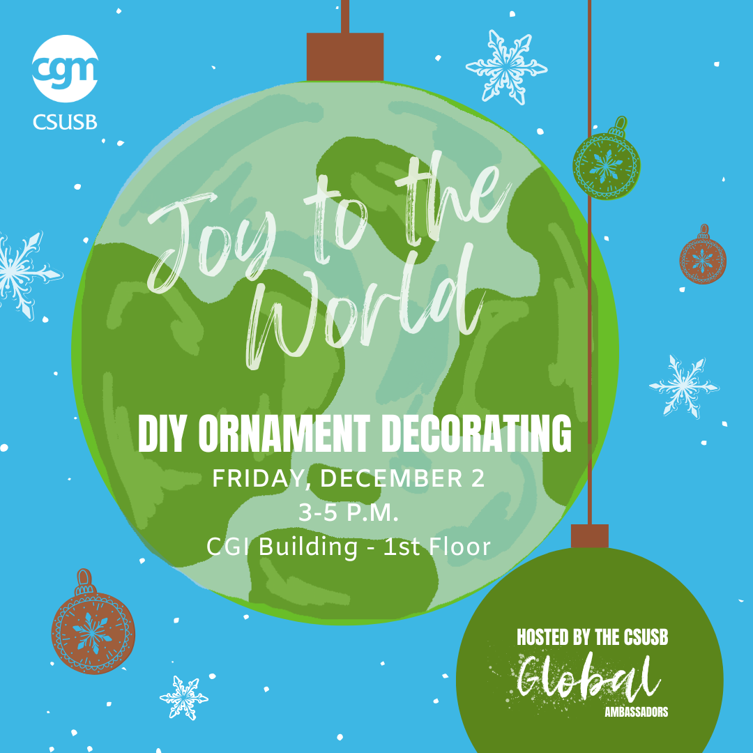 Ornament Decorating 12/2 3-5 p.m. CGI first floor