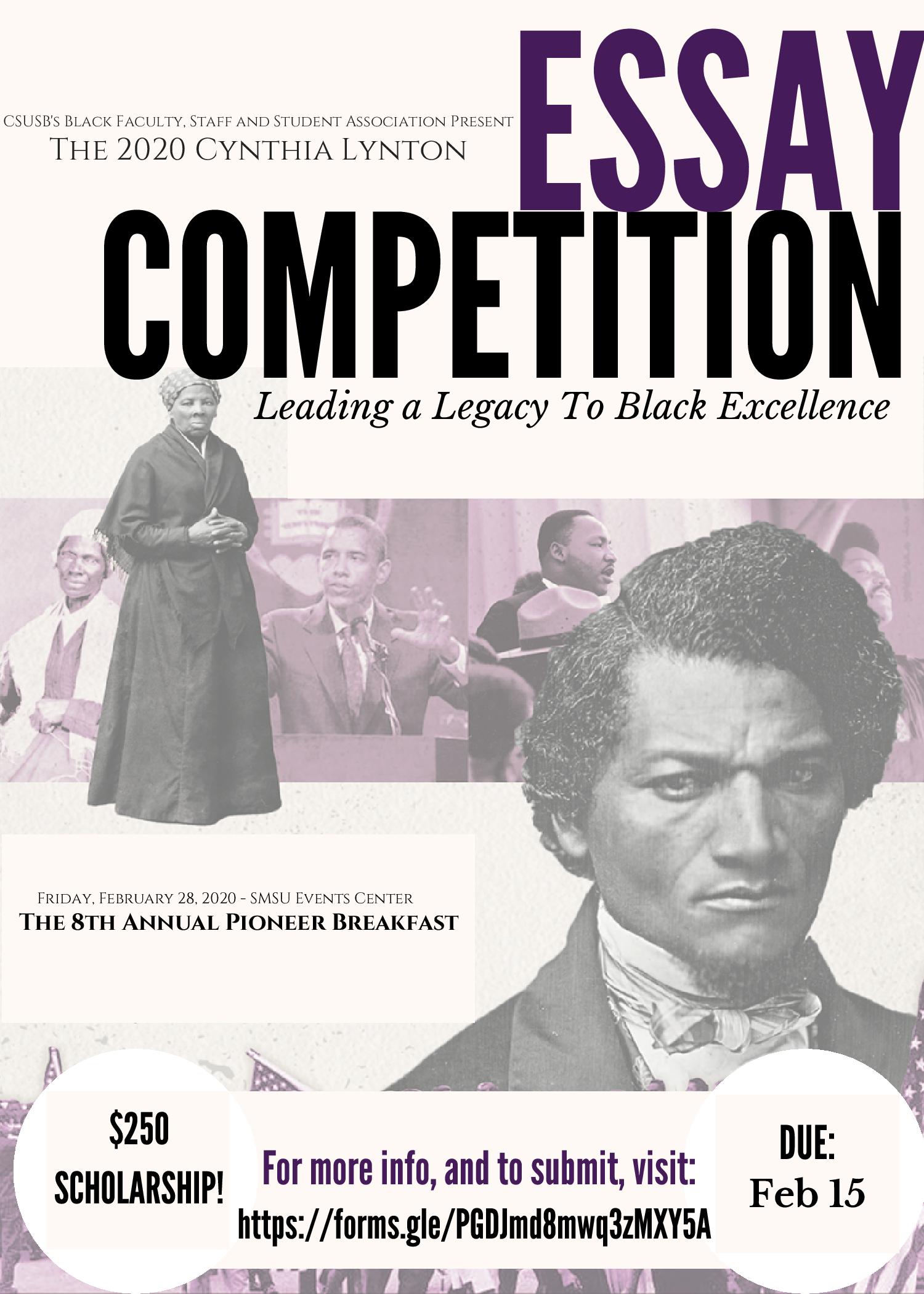 Pioneer Breakfast Cynthia Lynton Essay Competition