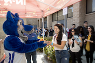 Students and Cody Coyote