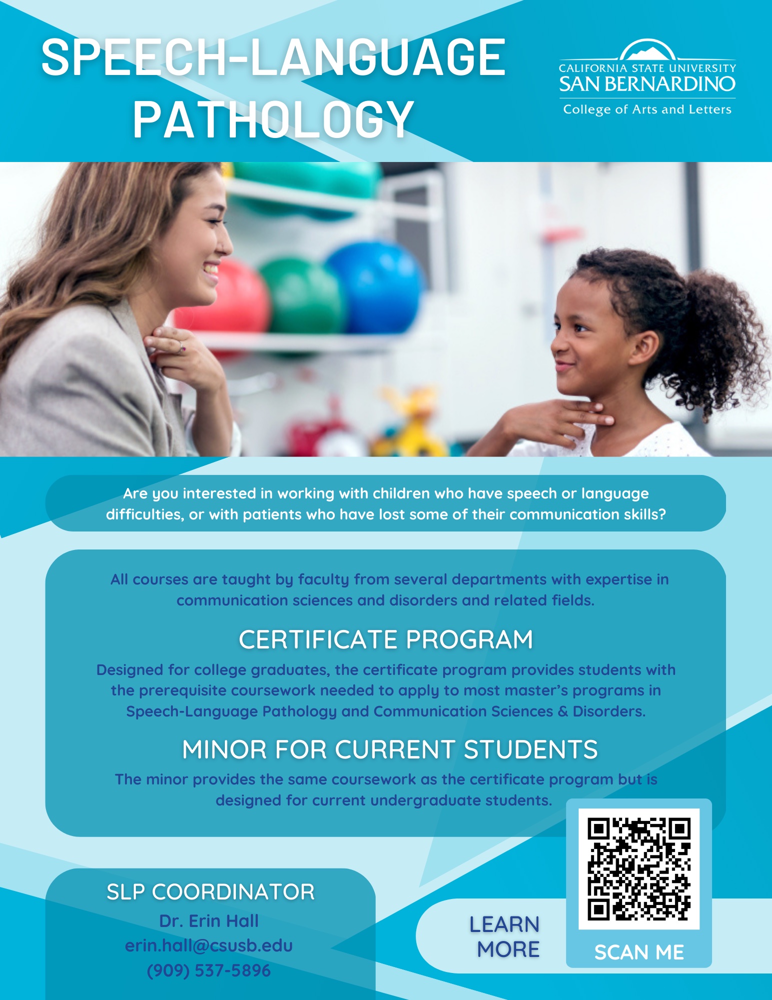 Are you now interested in the fast-growing field of speech-language pathology (SLP)?