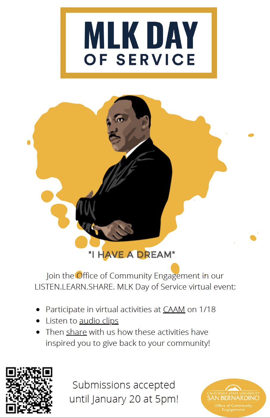 MLK Day of Service Flyer 2021