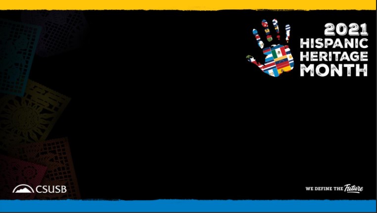 Zoom background of Hispanic heritage month