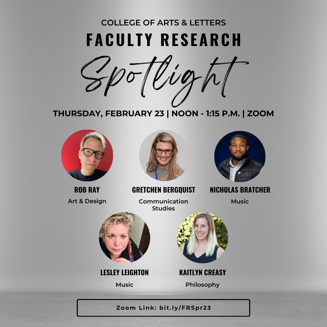 Event flyer featuring faculty presenters