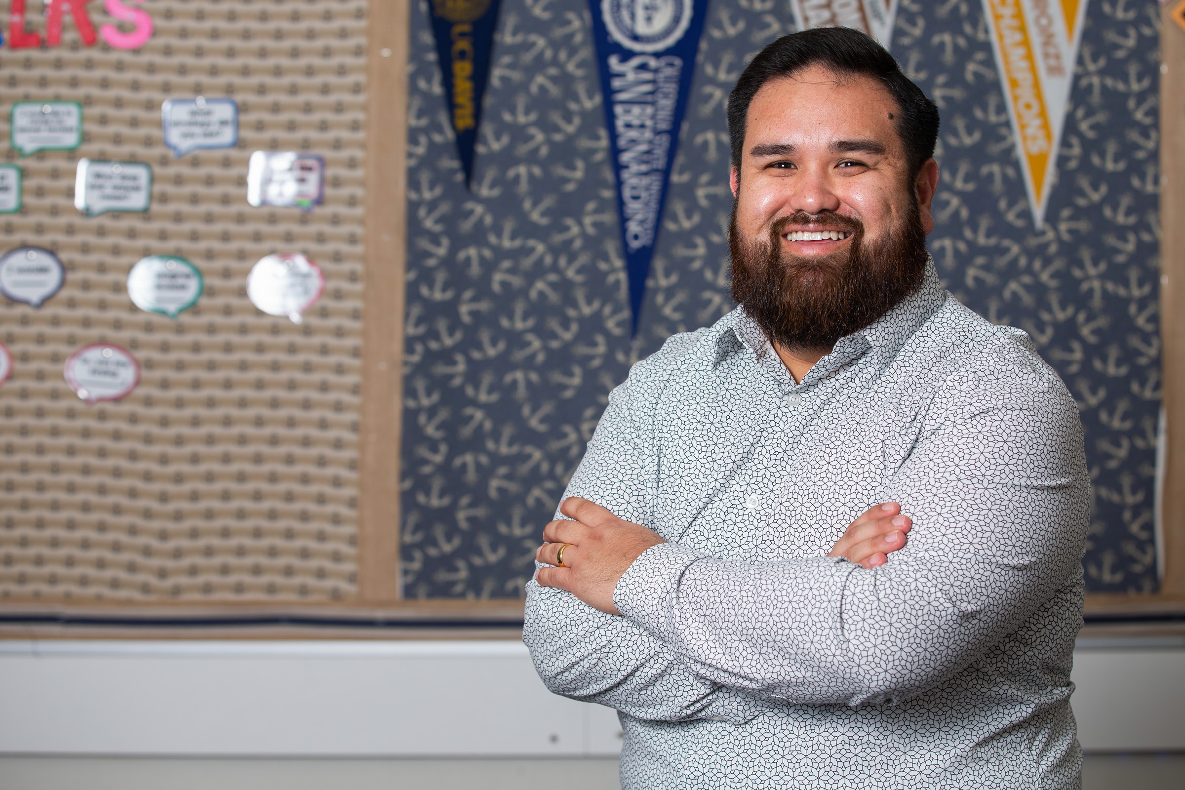 Richard Tejada '17, an alumnus of CSUSB's teaching credential program.