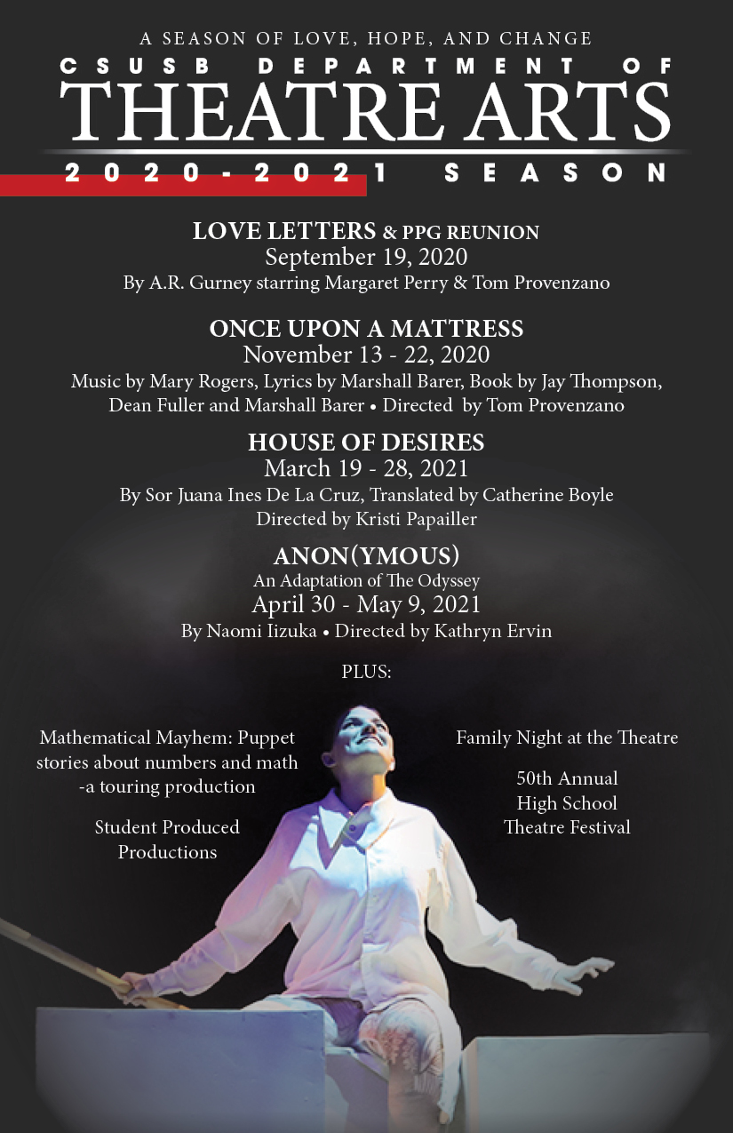CSUSB Theatre Arts Department 2020-2021 Season Announcement