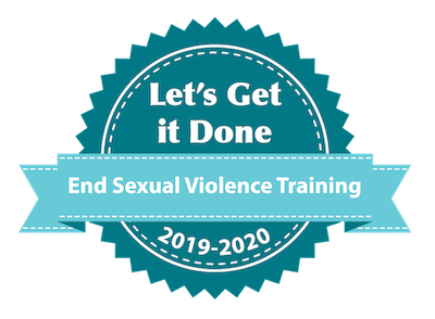  Approval seal for End Sexual Violence Training for 2019-2020