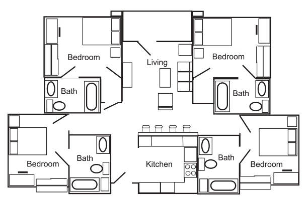 4 Bedroom/4 Bathroom