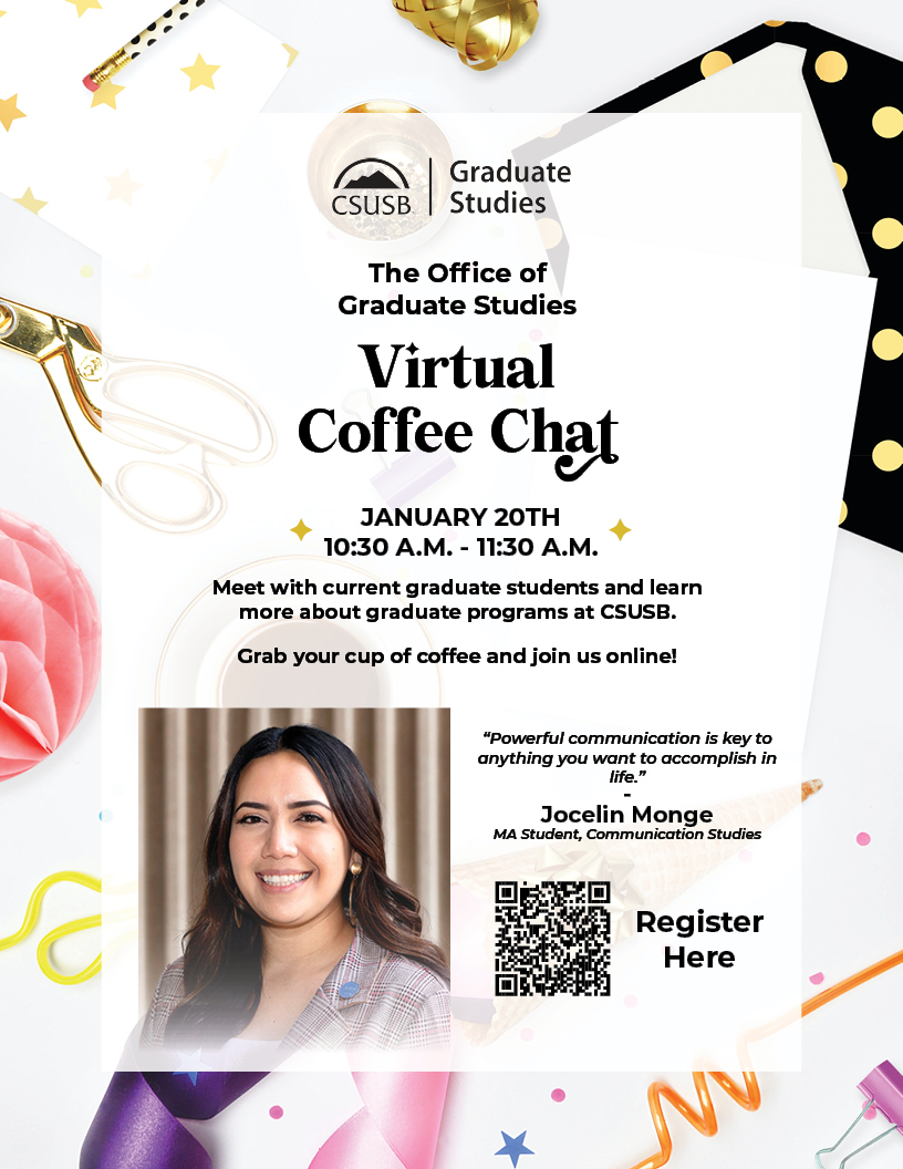 Welcome to Grad Studies Virtual Coffee Chat!