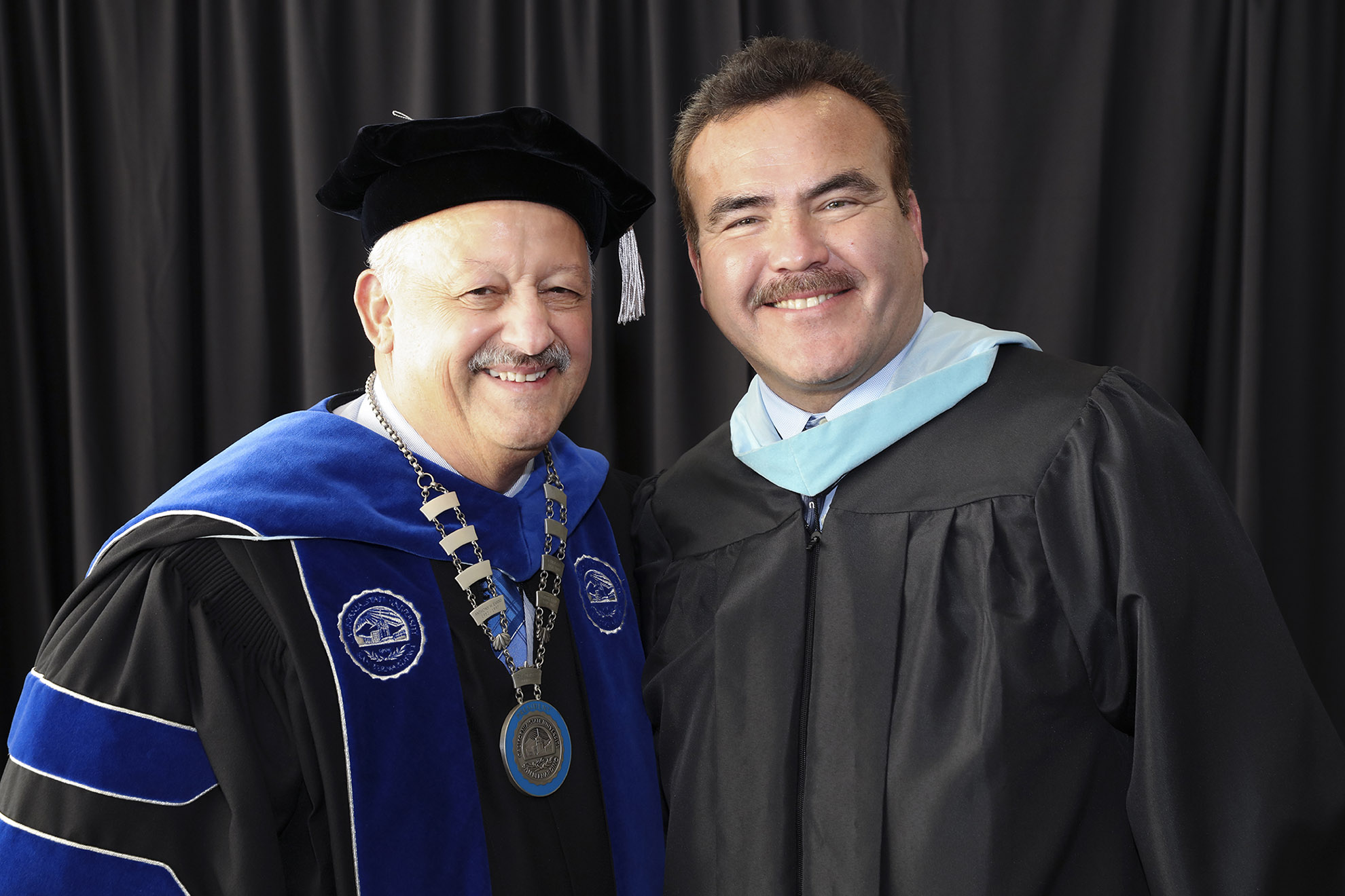 CSUSB President Tomás D. Morales (left) and San Bernardino County Superintendent of Schools Ted Alejandre.