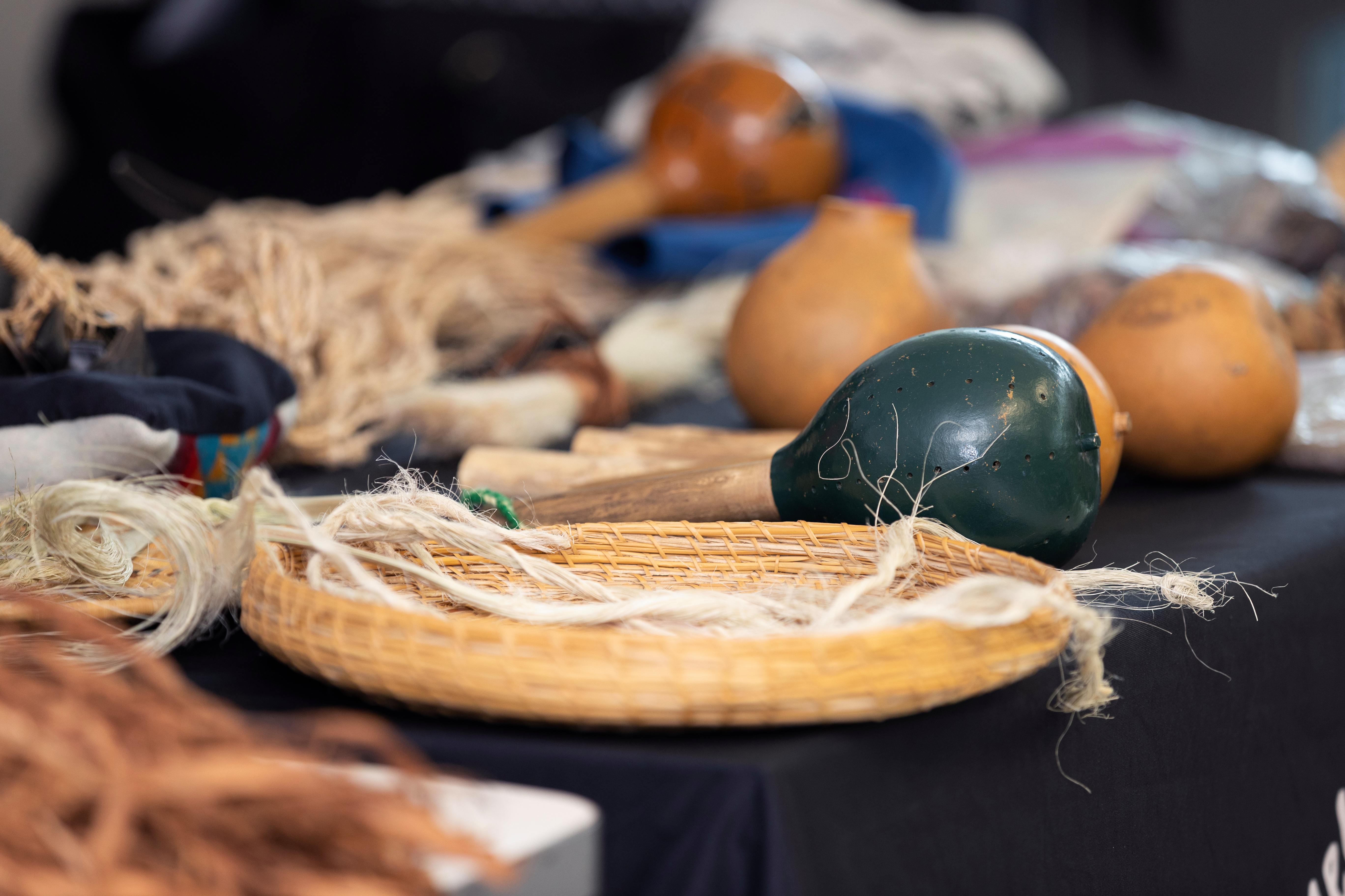 Image of California Native cultural items.