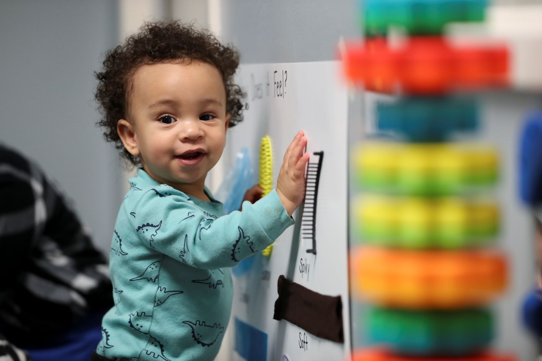 toddler playing