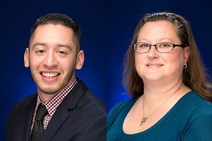 Bryan Cruz and Shannon Long (Outstanding Graduate Student)