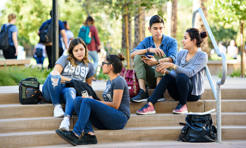 Group of students outside