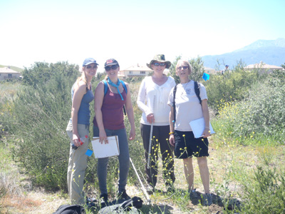 People standing in field