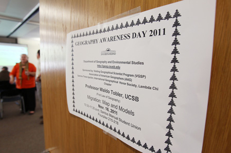 Geography Awareness Day entrance