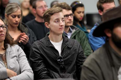 Guy paying attention