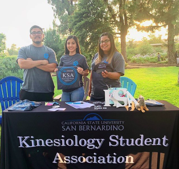 KSA Kinesiology Student Association table