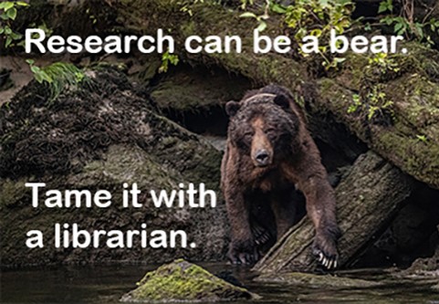 Research can be a bear. Tame it with a librarian